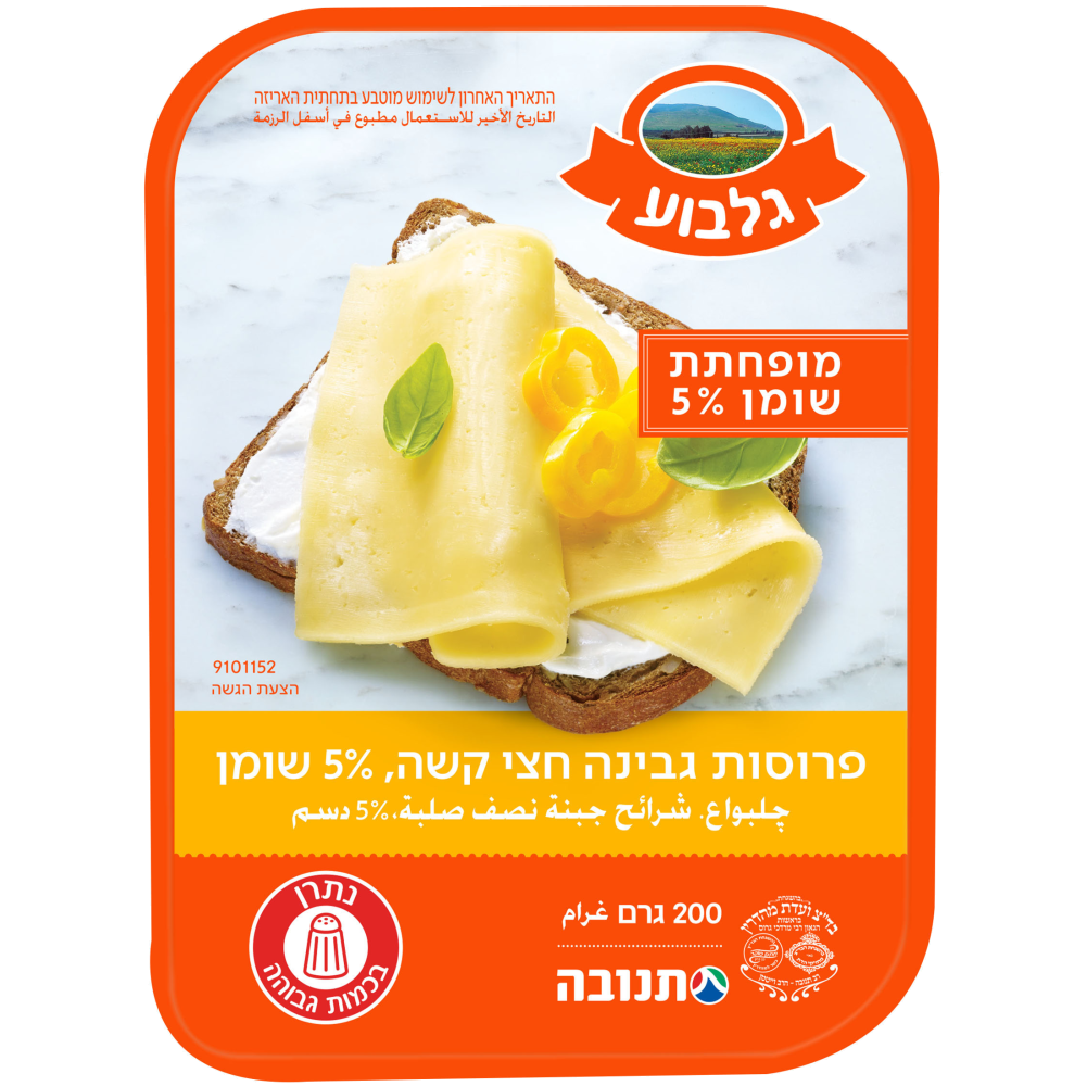 גבינה.צ גלבוע5% 200ג