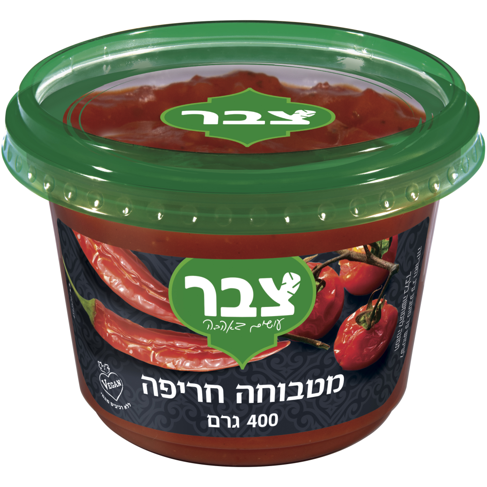 מטבוחה חריפה 400ג צבר